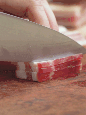 金字淡咸肉切絲。